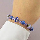 Браслет на руку з натуральних каменів Самоцвіти 18 см, фото 2