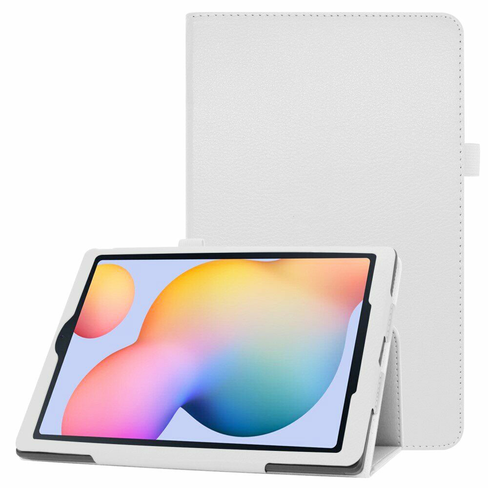 Чохол-книжка Litchi Leather Case для Samsung Galaxy Tab S6 Lite 10.4 P610 / P615 (Wake / Sleep) White