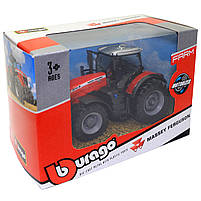 Машинка ігрова «Bburago» Трактор Massey Ferguson 8740S чорний метал 16*7*5 см (18-31613), фото 7