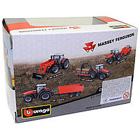 Машинка ігрова «Bburago» Трактор Massey Ferguson 8740S чорний метал 16*7*5 см (18-31613), фото 8