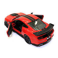 Машинка металева Ford Mustang Shelby GT500 "Bburago" Форд Мустанг Шелбі червоний 12*4*6 см (18-43050), фото 7