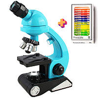 Детский научный набор: микроскоп OEM BG002 до 1200х + биологические образцы