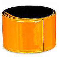 Світловідбивний сліп браслет-флікер Refloactive 34 см Жовтогарячий (FT92108415002738-6107)