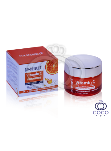 Крем денний просвітлювальний для обличчя та шиї Vitamin C Day Cream з вітаміном С, гіалуроновою кислотою 50 г