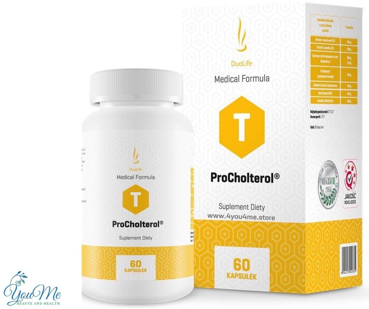 DuoLife Medical Formula ProCholterol Дуолайф ПроХолтерол захищає вени, серце 60 кап.