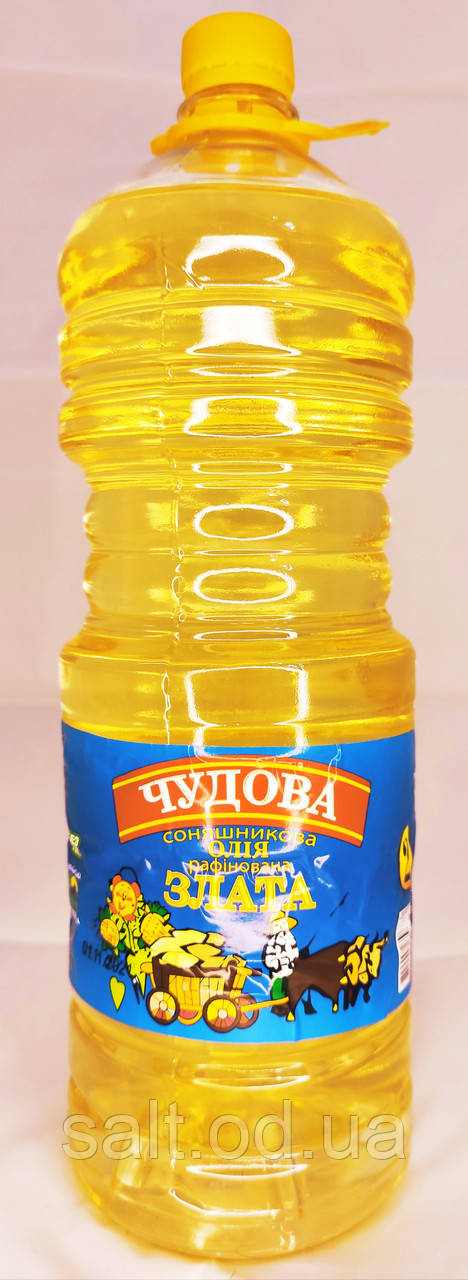 Олія олія соняшникова раф ТМ Чудова Злата, 1,74 л (1600 грамів)