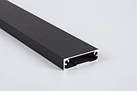 Алюминиевый рамочный профиль для мебельных фасадов М7 длина 5,95м черный BRUSH (цена 1пог.м)