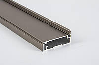 Алюминиевый рамочный профиль для мебельных фасадов М23 длина 5,95м коньяк (цена 1пог.м)