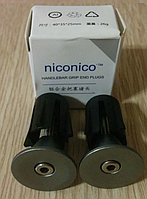 Заглушки в руль Niconico Grip End Plugs алюминий