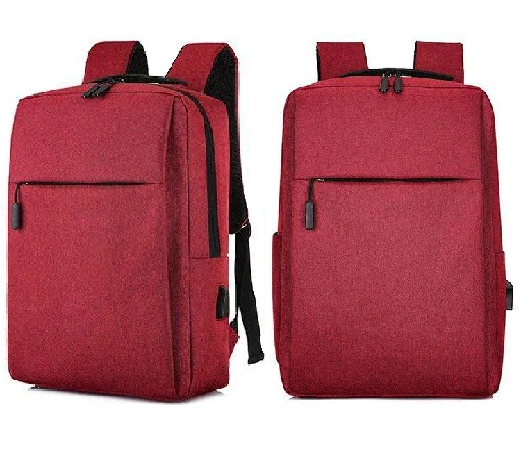 Рюкзак протиударний для ноутбука 15,6" з USB-зарядкою для чоловіків і жінок. Колір: червоний (код: N031R )