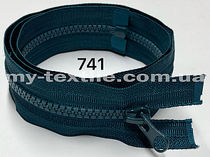 Блискавка тракторна 50 см роз'ємна один бігунок Тип-5 Смарагдовий