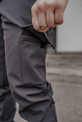 Теплі штани SoftShell "Intruder" хакі + подарунок, фото 2