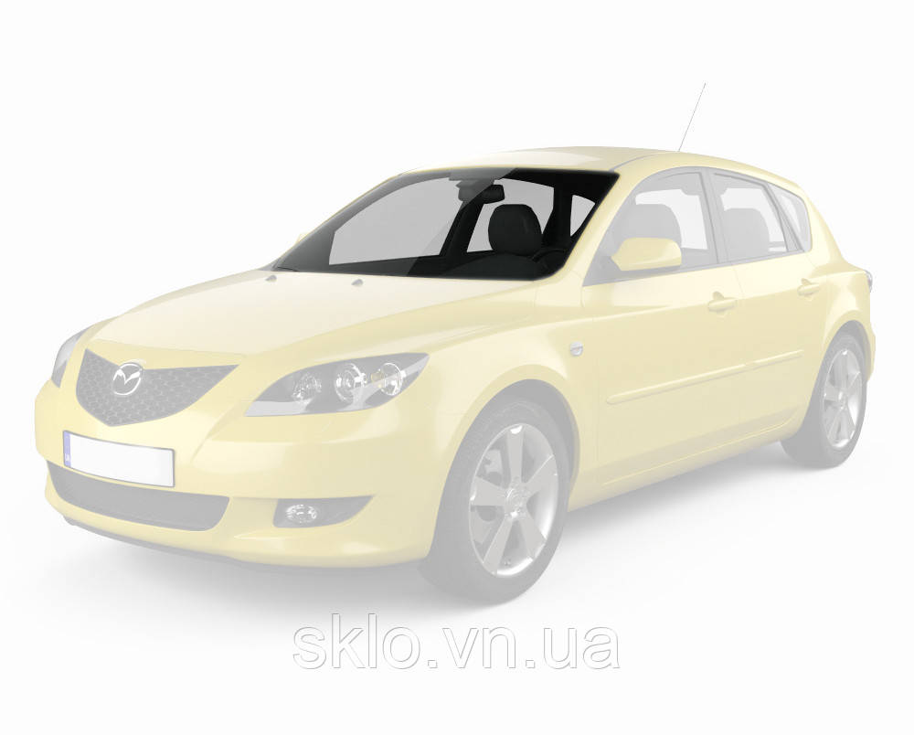 Лобовое стекло Mazda 3 I (BK) (2003-2009) ( Мазда 3 I (БК) ) с датчиком дождя - фото 1 - id-p1499073859