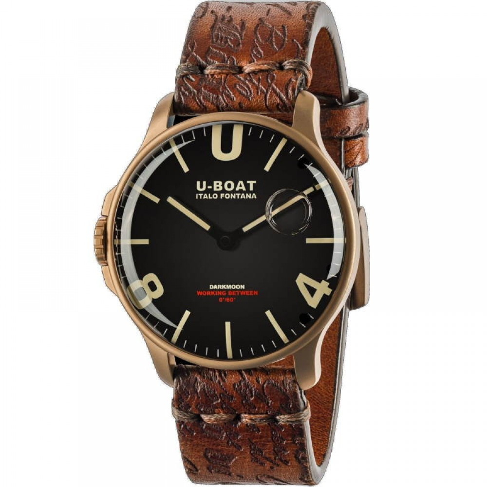 Годинник наручний чоловічий U-BOAT 8467/A CAPSOIL DARKMOON BLACK IP BRONZE