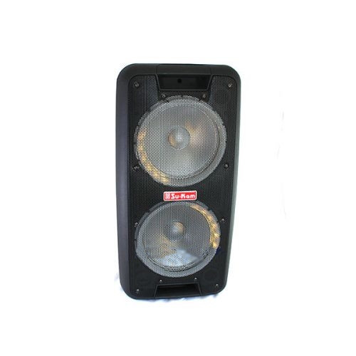Портативна колонка Su-Kam 1010 + 2 бездротових мікрофона + Bluetooth (12v 220v)