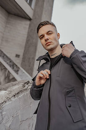 Чоловічий костюм Softshell хакі демісезонний Intruder. Куртка чоловіча , штани утеплені + Ключниця, фото 2