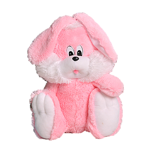 Дитяча м'яка сидяча іграшка Зайчик 110 см. Популярні плюшеві іграшки тварини Рожевий