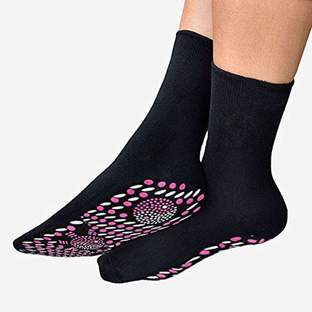 Турмалінові зігріваючі шкарпетки з масажною підошвою