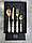 Набір столових приборів Domus&Design Boston Antique Gold Gold Champagne Pearl 24 шт CD26BOAGG/CH, фото 7