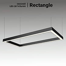 Підвісні світлодіодні світильники Rectangle 124 Вт 600*1500 мм. Прямокутні світильники для офісу, магазину, фото 3