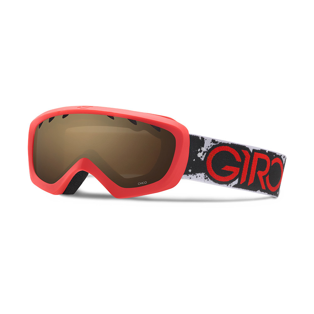 Гірськолижна маска Giro Chico червона/чорна Camo, Amber Rose 40% (GT)