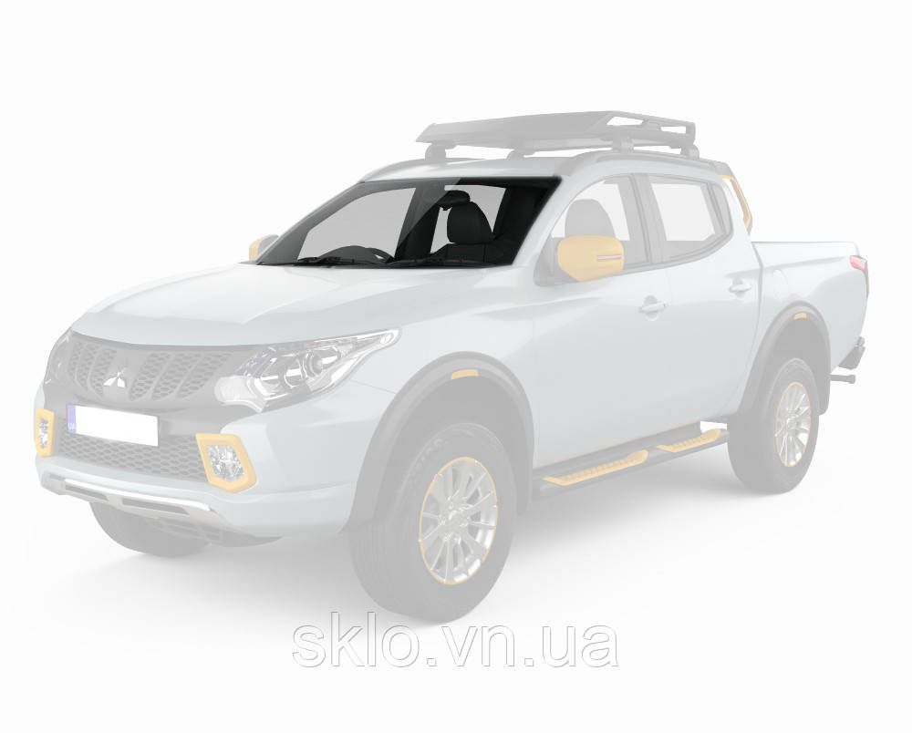 Лобове скло Mitsubishi L200 V (KJ / KK / KL) (2016-2019) (Мітсубісі Л200) з датчиком дощу