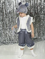 Костюм Мишеня для хлопчиків 4,5,6 років Дитячий новорічний карнавальний костюм Мишка 353