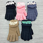 Рукавички жіночі вовняні з мереживом на утеплювачі Aura Via NK370 асорті 30033148, фото 6