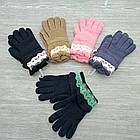 Рукавички жіночі вовняні з мереживом на утеплювачі Aura Via NK370 асорті 30033148, фото 5