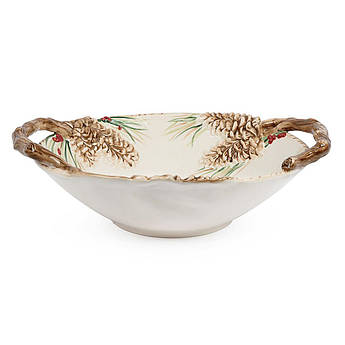 Новорічне Блюдо глибоке овальне "Лісовий мороз"