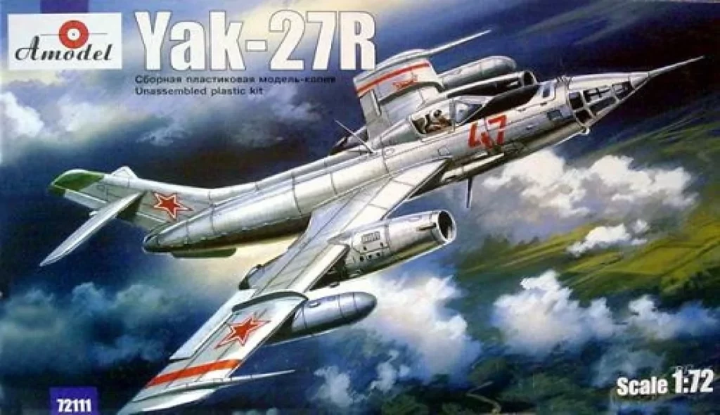 Збірна модель літака Яковлева Як-27Р. 1/72 AMODEL 7211