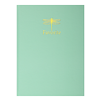 /Книга канцелярська FAVOURITE PASTEL А4 96 л клітина офсет твламінована обкладинка м'ятна