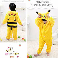 Піжама костюм Кігурумі Пікачу жовтий, для дітей та дорослих
