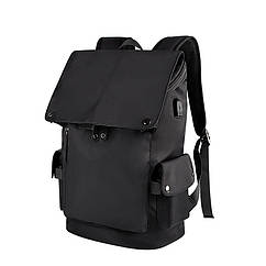 Чоловічий міський рюкзак (для ноутбука) — чорний