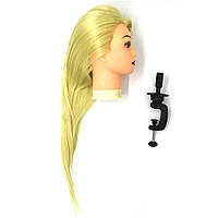 Манекен учебный для парикмахеров искусственные волосы Блондинка SPL 518/C-613