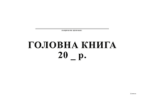 /Головна книга А4 ТП бумвініл 96 лофсет