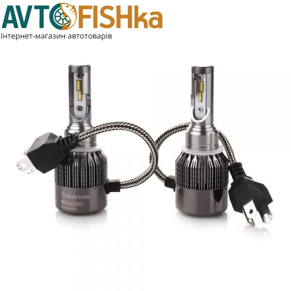 Комплект діодних ламп LED BLUESTAR H7 C6 12V-24V 5500 K радіатор з вентилятором