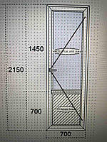 Балконная дверь Steko 700 х 2150