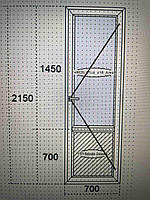Балконні двері Steko 700 х 2150