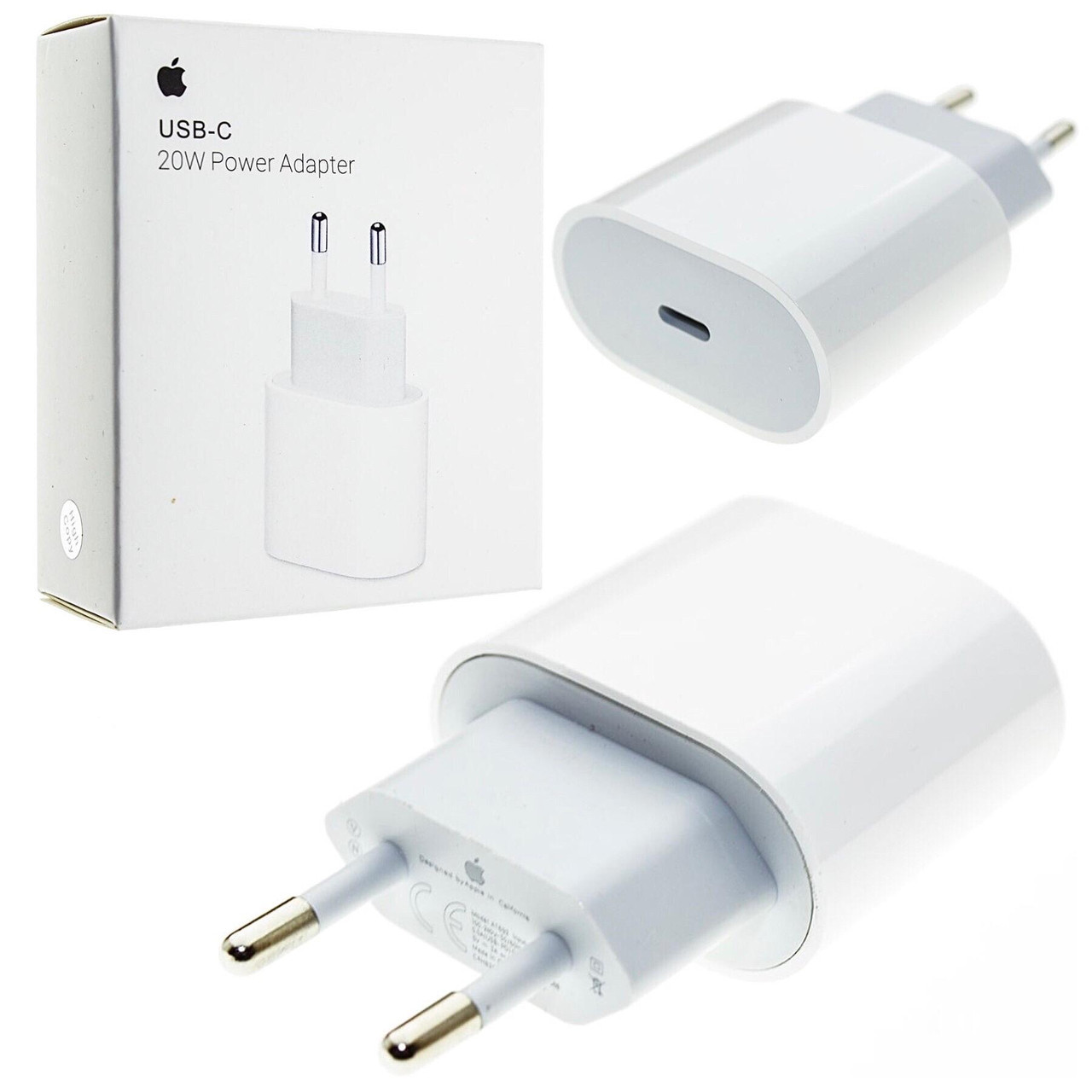 Адаптер Apple iPhone 20W USB-С быстрая зарядка. Блочок IPhone 20 ВТ