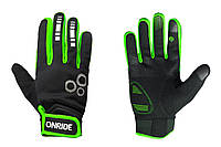 Перчатки велосипедные OnRide Pleasure 20 размер L, зелёный/чёрный
