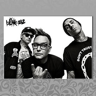Плакат А3 Рок Blink-182 003