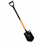 Лопата штикова гостра Hilfmann з металевою ручкою Польша (H6231), фото 3