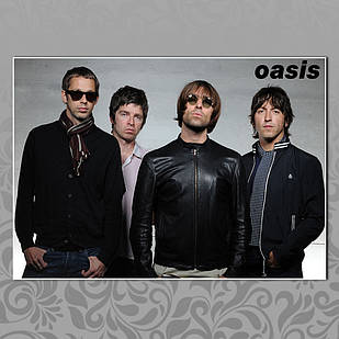 Плакат А3 Рок Oasis 005