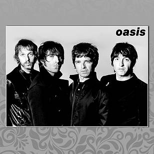Плакат А3 Рок Oasis 006