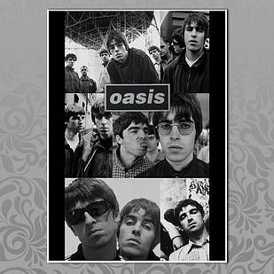 Плакат А3 Рок Oasis 010