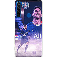 Силиконовый чехол бампер для Xiaomi Redmi Note 8t с рисунком Messi PSG