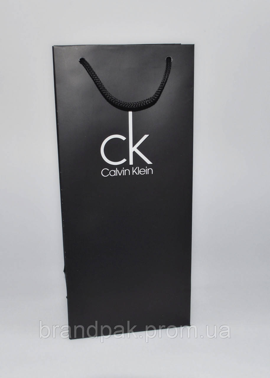 Пакет для коробки Calvin Klein чорний 12*27*7,5см