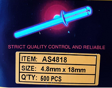 Алюмінієва витяжна заклепка. Ø 4.8 mm * 18 mm