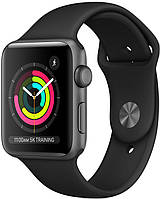 Смарт-Apple Watch Series 3 GPS 38mm Space Gray Aluminum with Black Sport Band (MQKV2/MTF02)